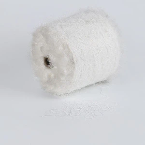 Wholesale mink yarn 100% nylon imitate mink fancy  yarn for knitting scarves