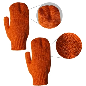 Wholesale Mitten Knitting Nylon Washing Up Exfoliate Body Scrubber Remove Dead Skin Hammam Scrub Deep Cleaning Bath Shower Glove