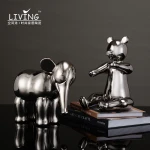 Wholesale modern animal sculpture decoration nordic interior home decorations ceramic ornaments home decor  for hotel gift craft