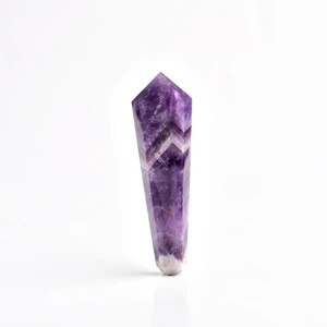 wholesale Natural Dream purple Amethyst tobacco stone pipe crystal smoking pipe for sale