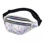 Wholesale New fashion PU sports multi-layer waterproof belt waist bag laser waist bag chest bags