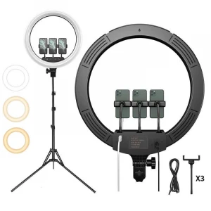 Wholesale price 18 inch led selfie ring light 48w led round shape light