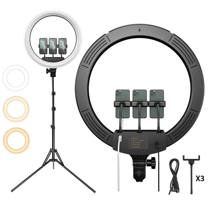 Wholesale price 18 inch led selfie ring light 48w led round shape light