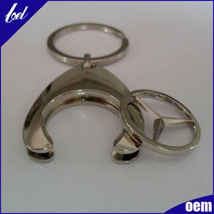 Wholesale Promotional Gifts Cheap Round metal 3d car key chain