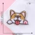 Import Wholesale self-adhesive cartoon service dog patches for clothes badge paste on garment clothing bag accessories from China