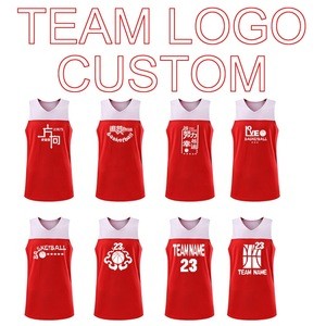 Wholesale Team LOGO Reversible Custom Basketball Jersey