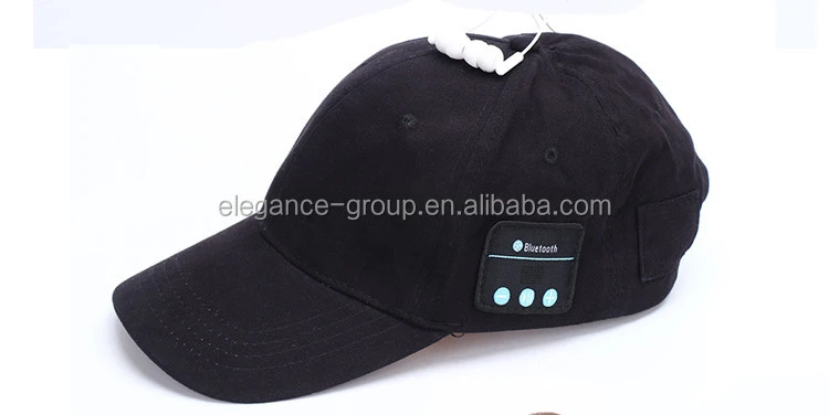 Wholesale Wireless Blue tooth Headphones baseball Hat cap Earphones Headset With Mic baseball blue tooth unisex Hat