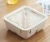 Import Wholesale1100ml Sealed Square Lunch Box Microwave Wheat Straw Food Container from China
