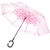 Import Windproof Double Layer Big Straight Transparent Inverted Cars Reverse Umbrella with C-Shaped Handle from China