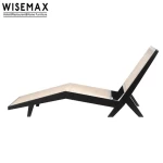 WISEMAX FURNITURE Wooden furniture modern minimalist chaise lounge chairs indoor living room leisure chair