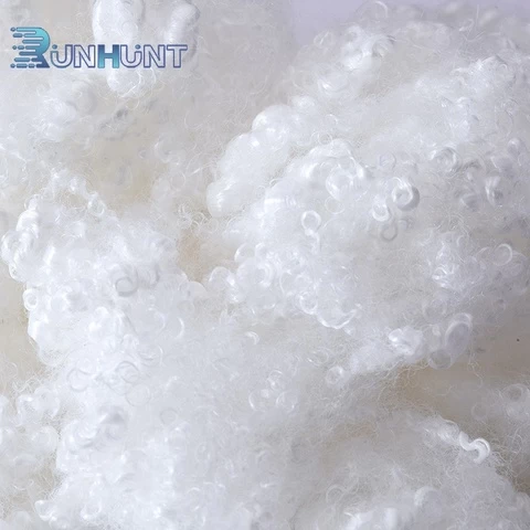 With Grs And Oeko Tex Hollow Conjugated 7D Polyester Staple Fiber Pp Cotton Padding For Fiber Funiture