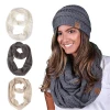 Women Soft Winter Infinity Scarves Cashmere Neck Circle knitted Scarf Thick Warm Wool Knit winter scarf