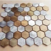 Wood Design Composite Mosaics Shiny Aluminum Mosaic