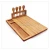 Import wooden bamboo cheese board and knife block set from China