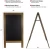 Import Wooden Chalkboard, Rustic Foldable Wood Black Board, Free Standing Folding Wooden A Frame BlackBoard For Sale from China