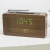 Import Wooden FM portable radio with LED clock from China