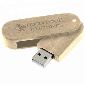 Wooden pendrive Swivel usb flash memory with best quality