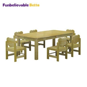 Wooden Study Kids Primary School Tables and Chairs