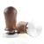 YE400 Wood Handle 304 Stainless Steel Flat Base 58mm 30lbs Calibrated Coffee Tampers With Spring Loaded Coffee Tamper