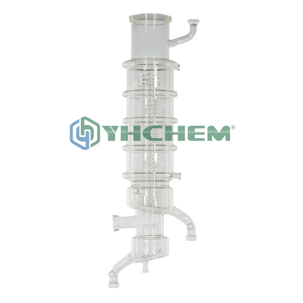 YHCHEM Turnkey Solution Process High Purification Cbd Oil Purification Machine Glass Molecular Distillation