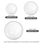 YITIAN New Hot Products Clear Luxury Glass Wedding Plates Set Supplies Banquet Plates Party Restaurant Home Glass Charger Plate