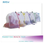 YIWU RODA 100% Polyester cord durable color logo foldable washing bag