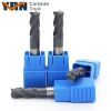 YRN D12x75mm Endmills Cutting Tools 4 Flute HRC45 Solid Carbide Milling Cutters