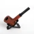 Import Yufan JL-322M Traditional Style Durable Bent Round  Nature Wooden Smoking Pipes Novelty Tobacco Smoking Pipe from China