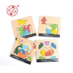 Yunhe wood toy plywood puzzle mi toys