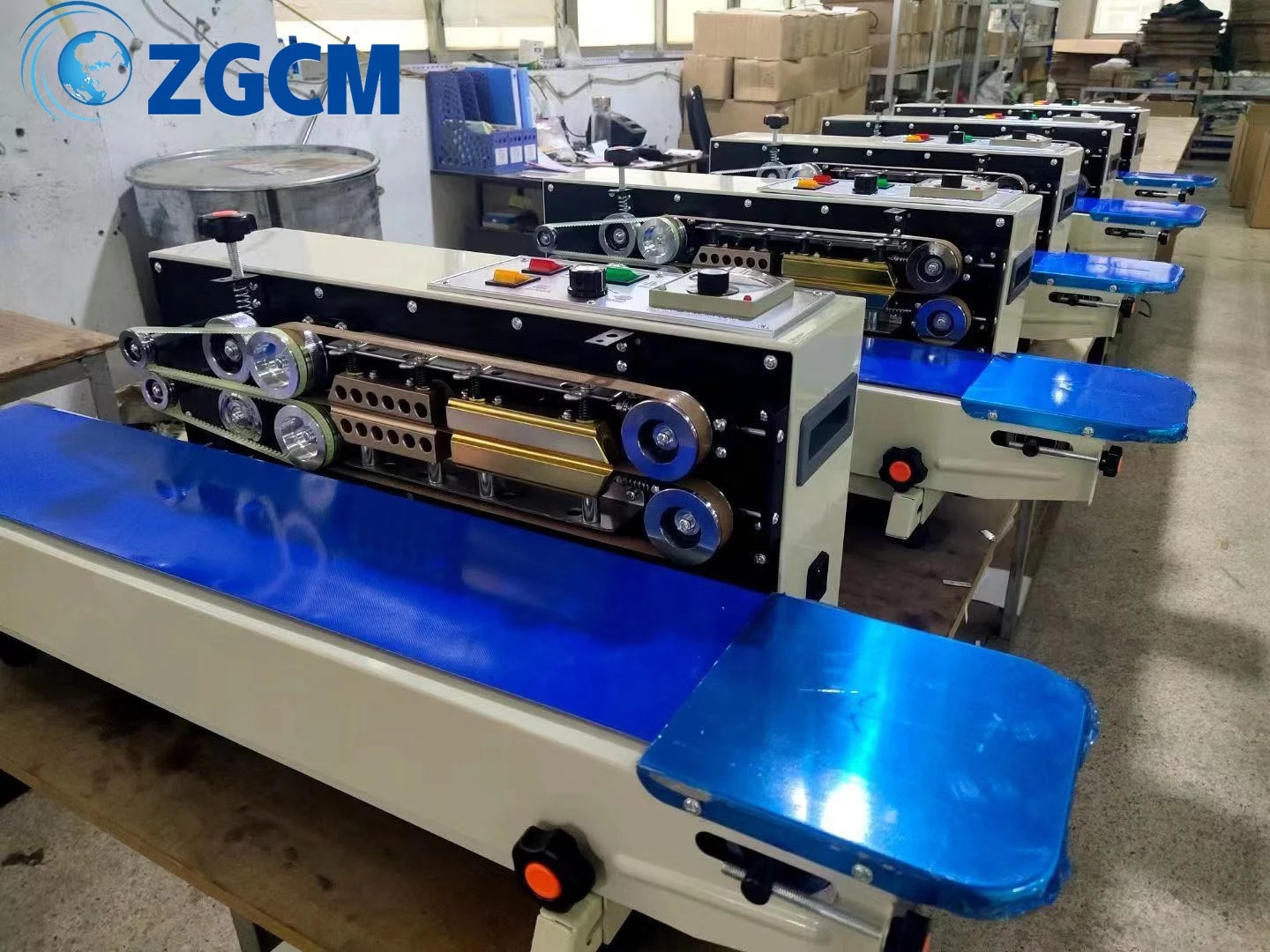 ZG900 automatic vertical continuous sealing machine heat bag band plastic sealer continuous plastic bag sealing machine