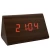 Import ZOGIFT rectangle simple voice control luminous wood led digital table clock from China