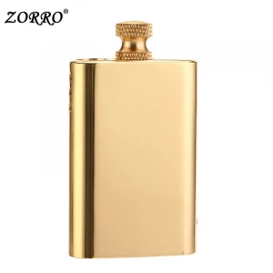 Zorro brass kerosene lighter creative retro plug screw lighter Million matches