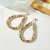 Import Wholesale Factory Oem ODM Fashion Beads Stone Geometric Earrings For Women Ladies from China
