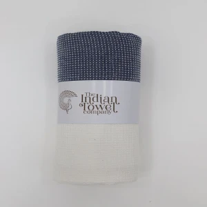 The Indian Towel Company Jumbo Bath Towel 100% Cotton - Denim Blue