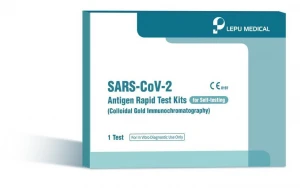 Beijing Lepu Medical Sars Cov 2 Antigen Rapid test kit Colloidal Gold Immunochromatography