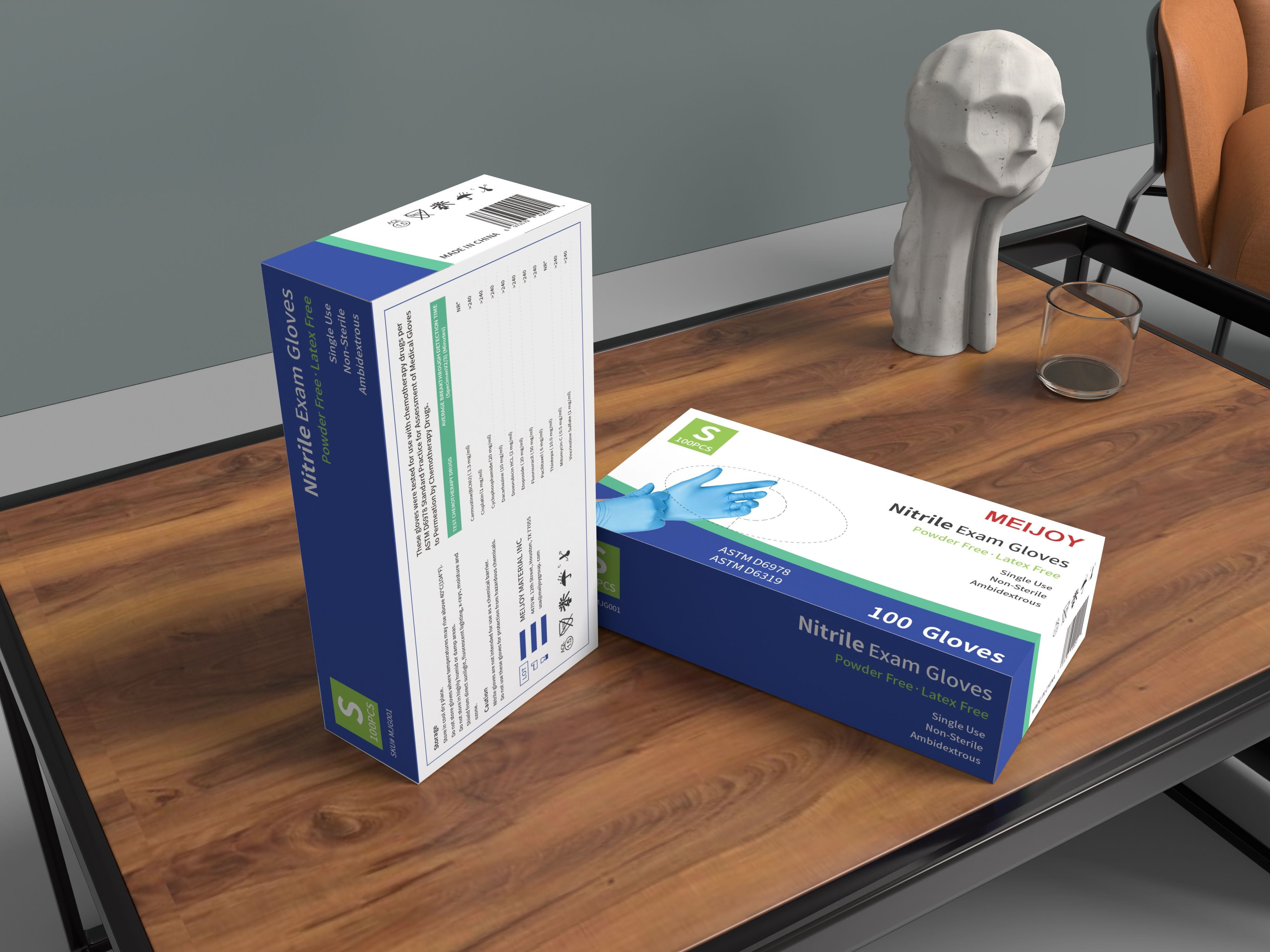 Buy Exam Nitrile Glove Fda510k from MEIJOY MATERIAL INC, USA