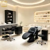 Electric Reclining Shampoo Chair With Side Control Panel Ceramic Sink Integrated Base Hair Washing Station For Hair Sal