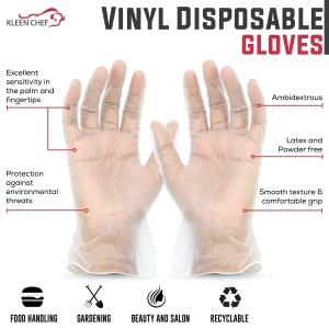 Disposable Powder -Free Vinyl Gloves