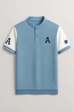 Men’s Slim Fit Classic Polo Shirt with Embroidered Sleeve Logo