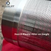 The v or wedge shaped profile wire mesh wraps. Continuous slot well screen