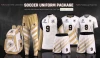 Custom Soccer Uniform Package with Warmup Suit Cinch Bag and Book Bag