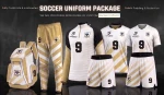 Custom Soccer Uniform Package with Warmup Suit Cinch Bag and Book Bag