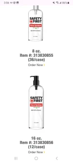 hand sanitizer