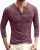 Import T Shirt for Men V Neck Button Slim Autumn Casual Solid Color Long Sleeve Custom Made from Pakistan