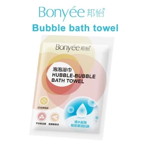 Women Skin Care Cleaning Body Tissue Disposable Bubble Bath Towel Soft Cotton Shower Towel