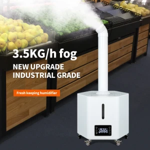 22L Big Ultrasonic Industrial Humidifier Mushroom 3.5kg/h Large Portable Humidifier For Plants Growing Indoors