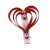 Import valentine day hair clip with rhinestone mix colors heart sculpture hair clips for girls from China