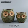 Retro fun animal shape ceramic flowerpot