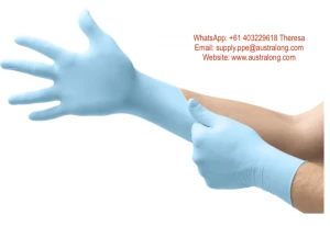 Ansell 93-733 Thin, Strong Nitrile Exam Glove (ERGOFORMTM Ergonomic Design Technology)