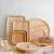 Import Bandeja de madera high quality natural custom rubber wood tray serving from China